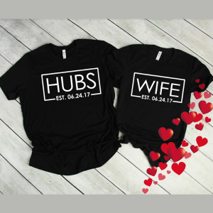 Husband and wife couple shirts