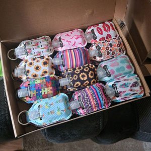 Hand sanitizer keychains