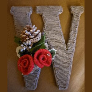 8 in letters holiday decor