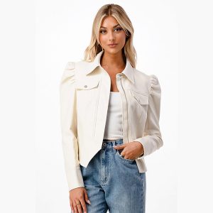 White Leather Jacket