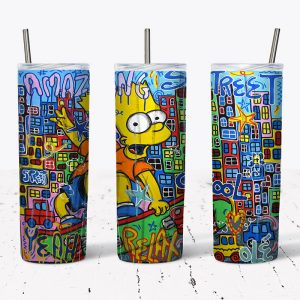 Custom Bart Simpson Tumbler