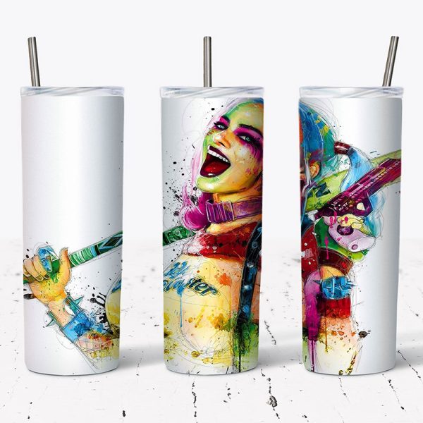 Custom Harley Quinn Tumbler