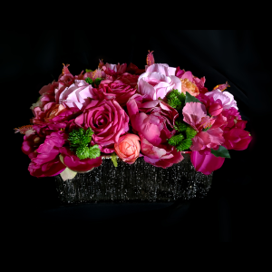 Passion Pink Tabletop Flower Arrangement